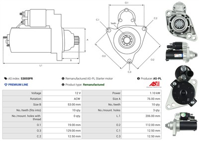 AS-PL S3055PR EAN: 5902129083047.