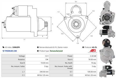 AS-PL S3062PR EAN: 5902129209409.
