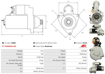 AS-PL S3062 EAN: 5901259422283.