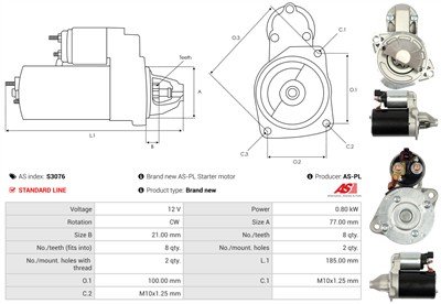 AS-PL S3076 EAN: 5901259457766.