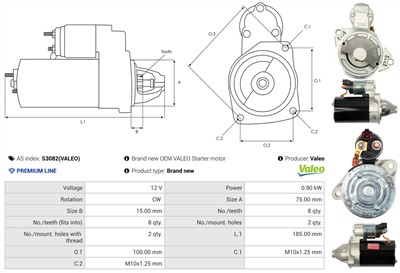 AS-PL S3082(VALEO) EAN: 5901259466195.