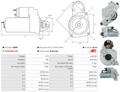 AS-PL S3089 EAN: 5901259469905.