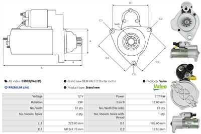 AS-PL S3093(VALEO) EAN: 5901259486506.
