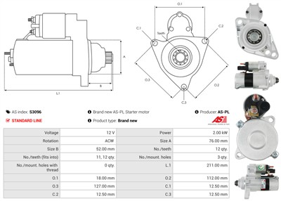 AS-PL S3096 EAN: 5901259487022.