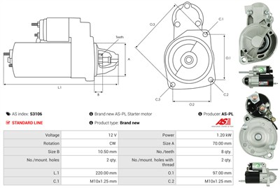 AS-PL S3106 EAN: 5902129023098.
