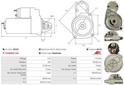 AS-PL S3123 EAN: 5902129000952.