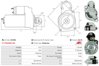 AS-PL S3129S EAN: 5902129057338.