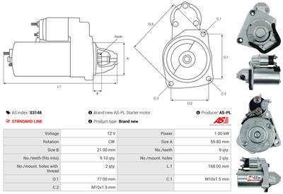 AS-PL S3148 EAN: 5902129039044.