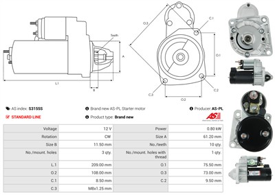 AS-PL S3155S EAN: 5902129054023.