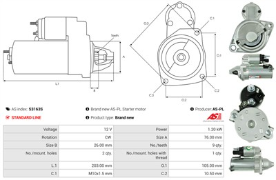 AS-PL S3163S EAN: 5902129073574.