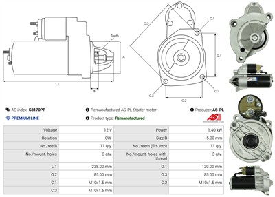 AS-PL S3170PR EAN: 5902129087618.