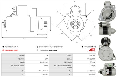 AS-PL S3261S EAN: 5902129218890.