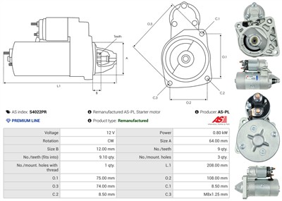 AS-PL S4022PR EAN: 5902129041528.