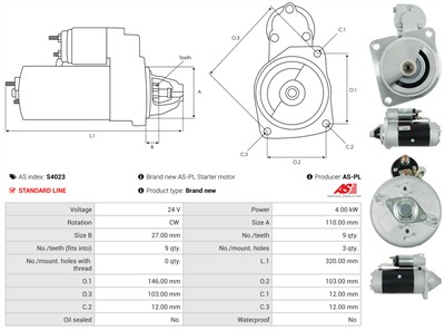 AS-PL S4023 EAN: 5901259422573.