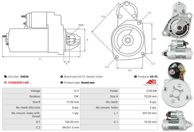 AS-PL S4034 EAN: 5901259422726.