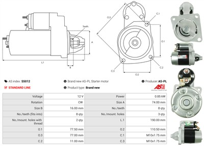 AS-PL S5012 EAN: 5901259422917.