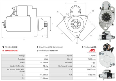 AS-PL S5032 EAN: 5901259423150.