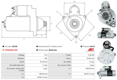 AS-PL S5109 EAN: 5901259470536.