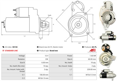 AS-PL S5134 EAN: 5901259473810.