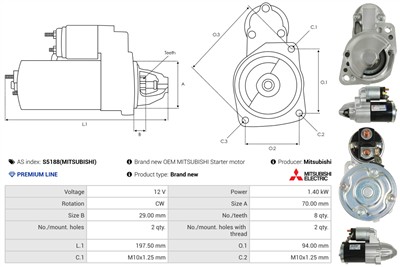 AS-PL S5188(MITSUBISHI) EAN: 5902129162100.