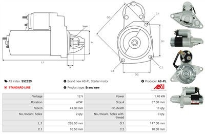 AS-PL S5252S EAN: 5902129052371.