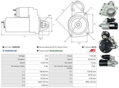 AS-PL S5291PR EAN: 5902129087397.