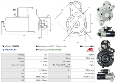 AS-PL S5295PR EAN: 5902129087403.