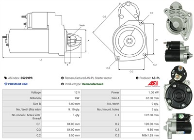 AS-PL S5299PR EAN: 5902129089315.