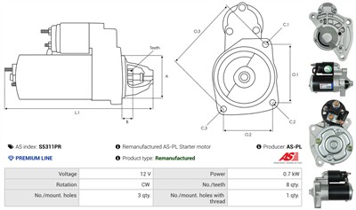 AS-PL S5311PR EAN: 5902129095040.