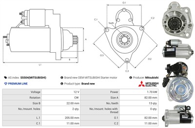 AS-PL S5504(MITSUBISHI) EAN: 5902129162162.