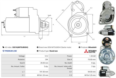 AS-PL S5516(MITSUBISHI) EAN: 5902129162292.
