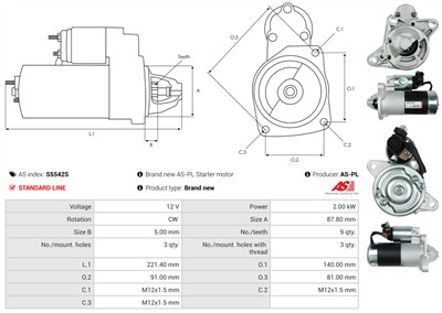 AS-PL S5542S EAN: 5902129176497.