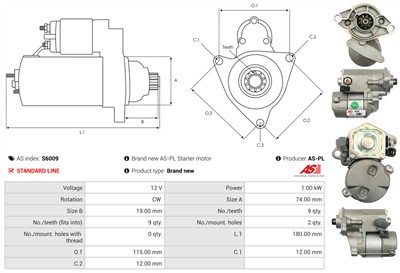 AS-PL S6009 EAN: 5901259423488.