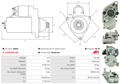 AS-PL S6028 EAN: 5901259423679.