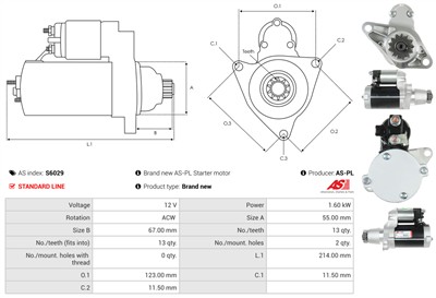 AS-PL S6029 EAN: 5901259423686.
