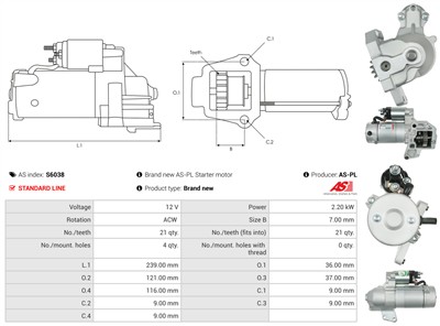 AS-PL S6038 EAN: 5901259446791.