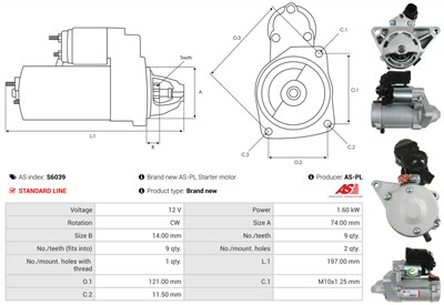 AS-PL S6039 EAN: 5901259493139.