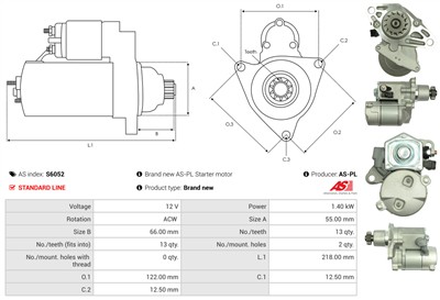 AS-PL S6052 EAN: 5901259457254.