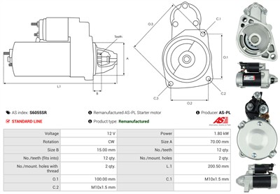 AS-PL S6055SR EAN: 5902129080091.