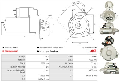 AS-PL S6075 EAN: 5901259469608.