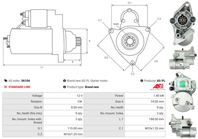 AS-PL S6104 EAN: 5901259485998.