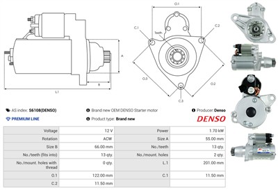 AS-PL S6108(DENSO) EAN: 5901259486919.