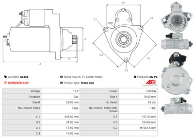 AS-PL S6156 EAN: 5902129013648.