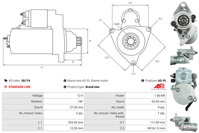AS-PL S6174 EAN: 5902129018735.