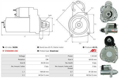AS-PL S6206 EAN: 5902129039051.