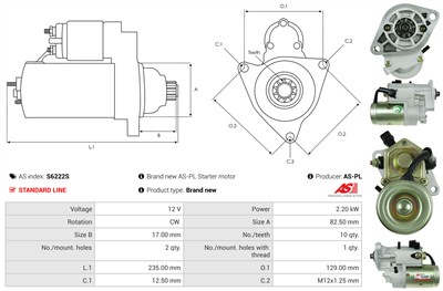 AS-PL S6222S EAN: 5902129052401.