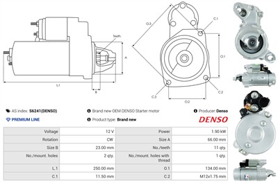 AS-PL S6241(DENSO) EAN: 5902129059318.