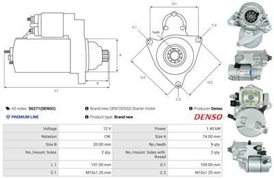 AS-PL S6271(DENSO) EAN: 5902129078043.