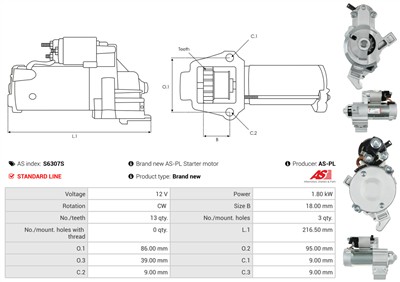 AS-PL S6307S EAN: 5902129106678.