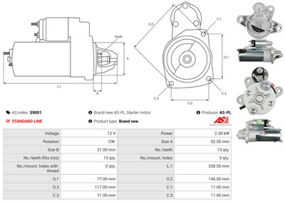 AS-PL S9001 EAN: 5901259423716.